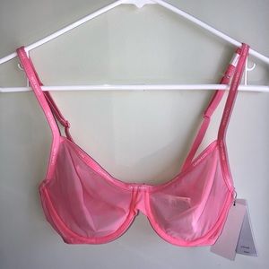 Calvin Klein Sheer Marquisette Underwire Bra, NWT